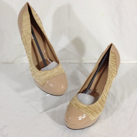 Soul Of Shoes-Final Price- Pump Stiletto Platform Beige Sz 10 - Picture 1 of 11